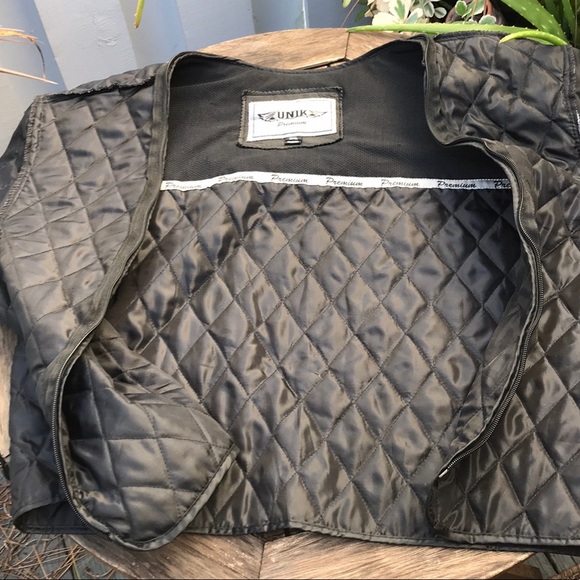 SALE Unik leather motorcycle jacket size 2XL - Picture 8 of 8